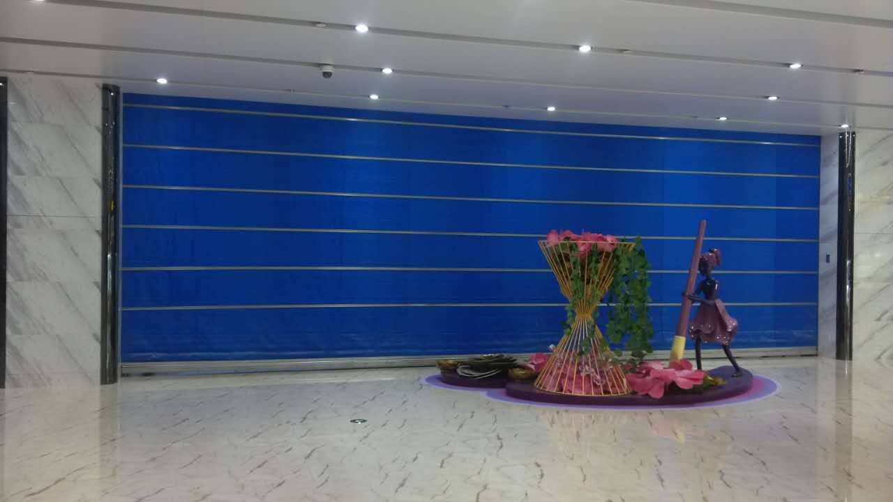 2017年12月10日臨汾明珠金港防火卷簾門完美竣工驗(yàn)收效果圖！